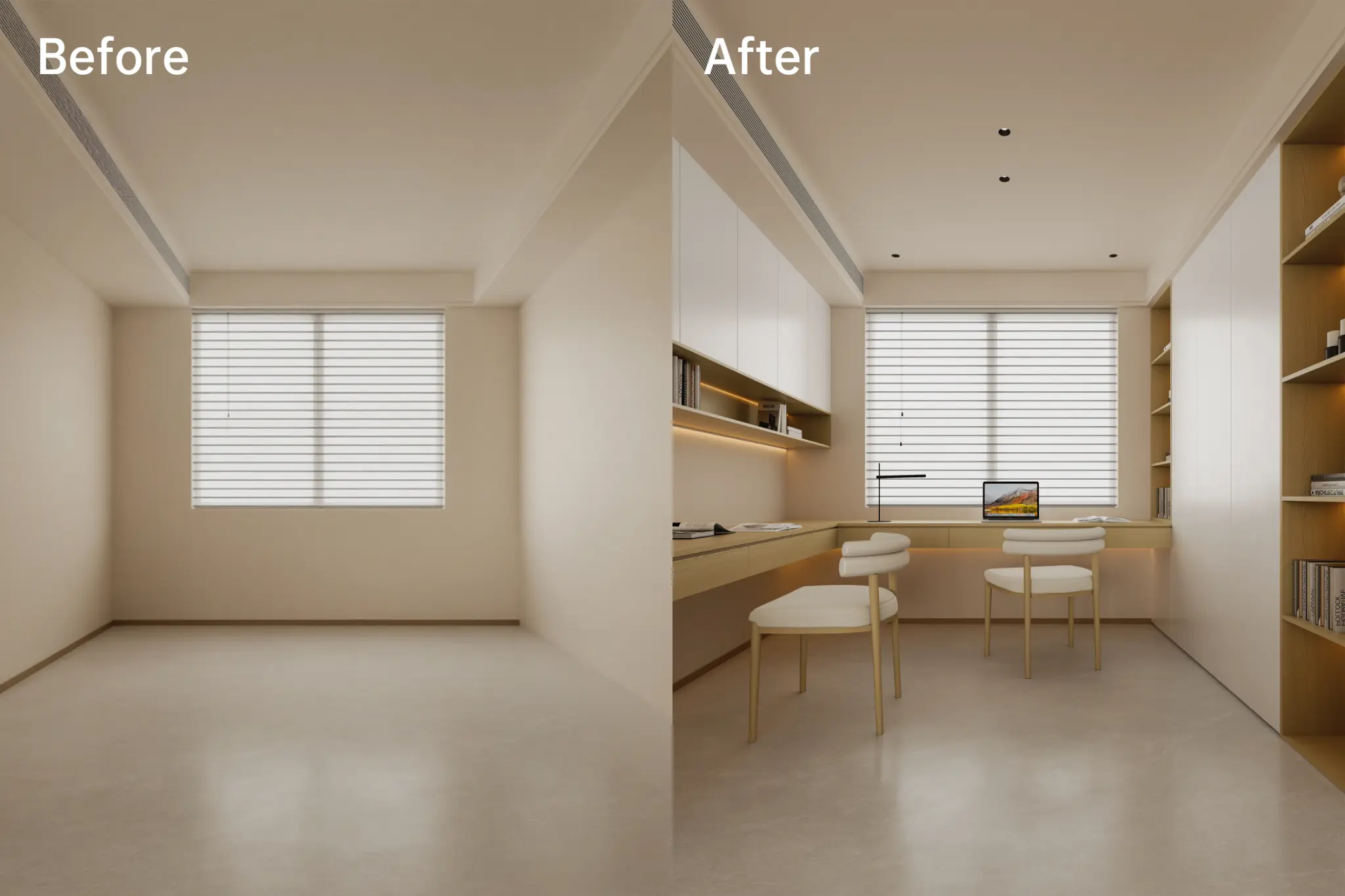 Study Room Before & After