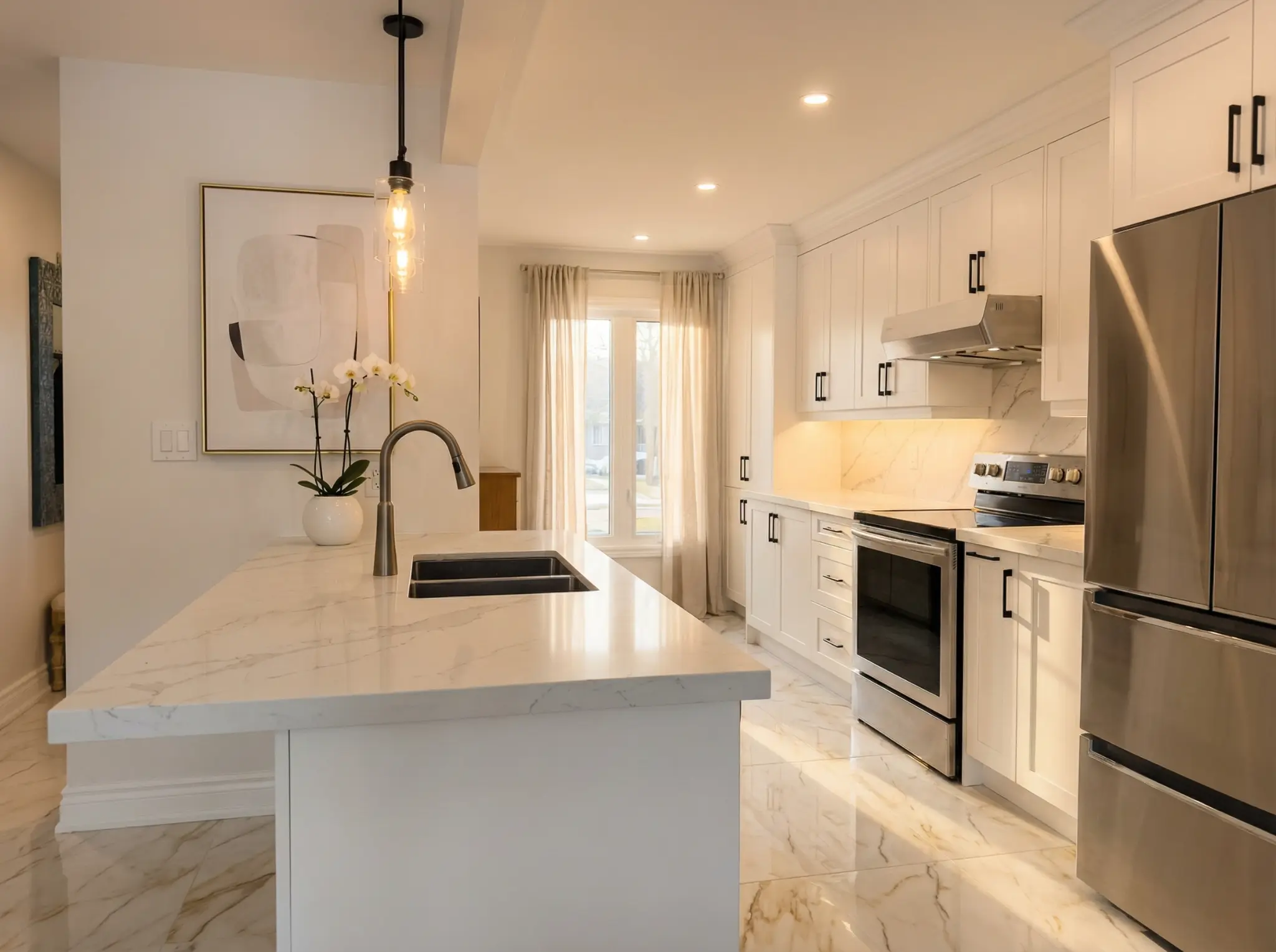 Modern White Kitchen
