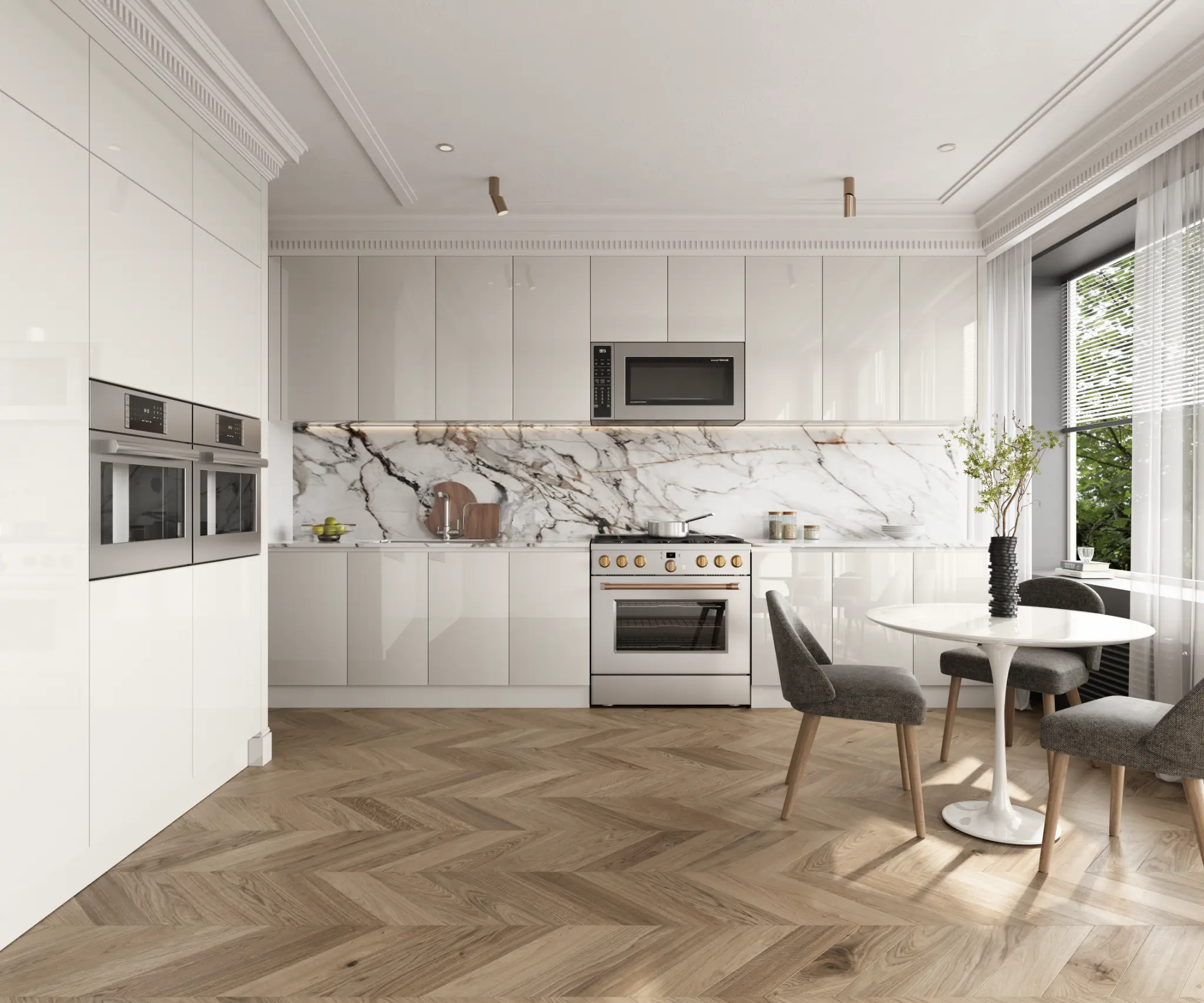 Modern custom kitchen cabinets