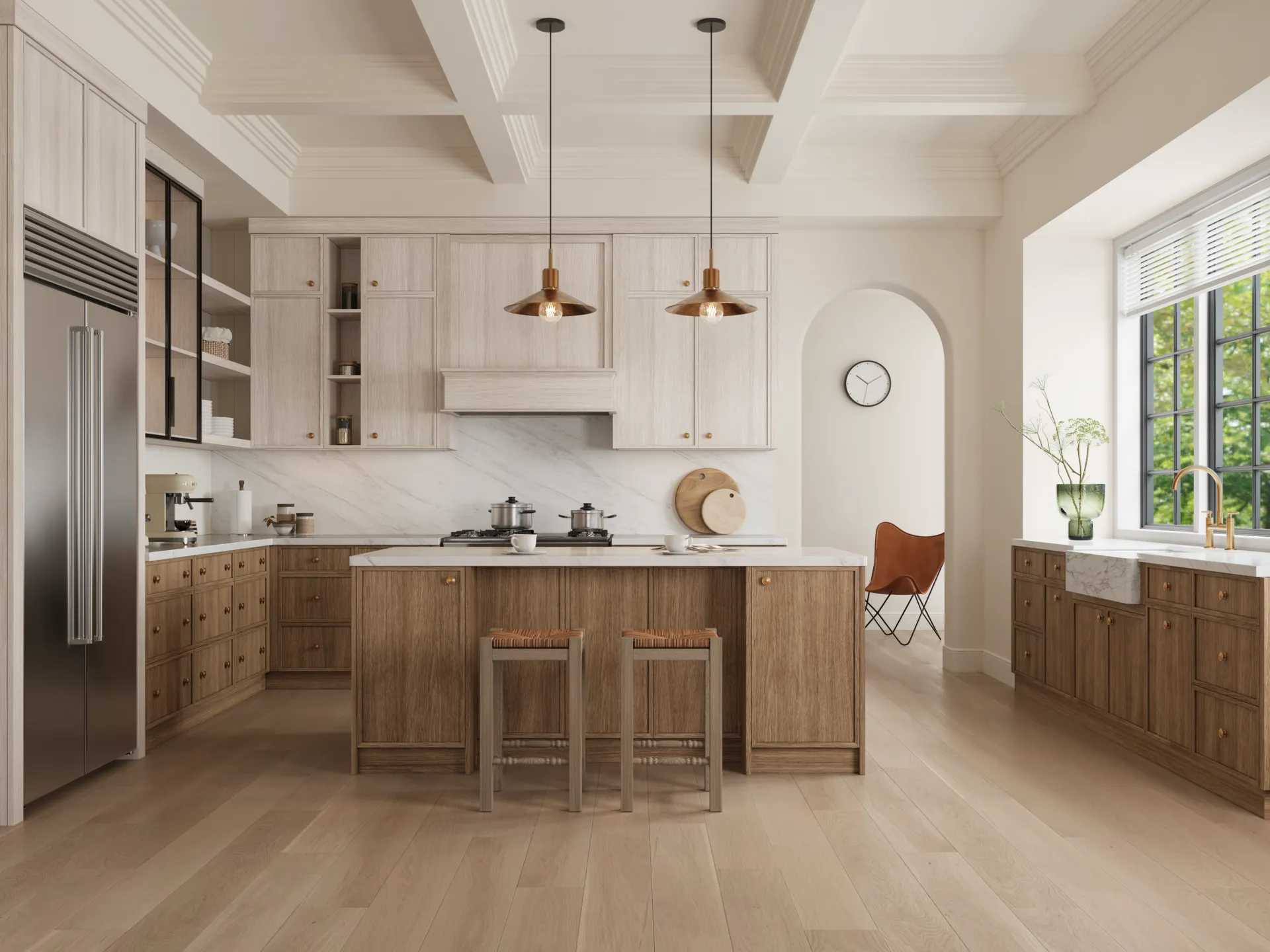 Luxury kitchen rendering
