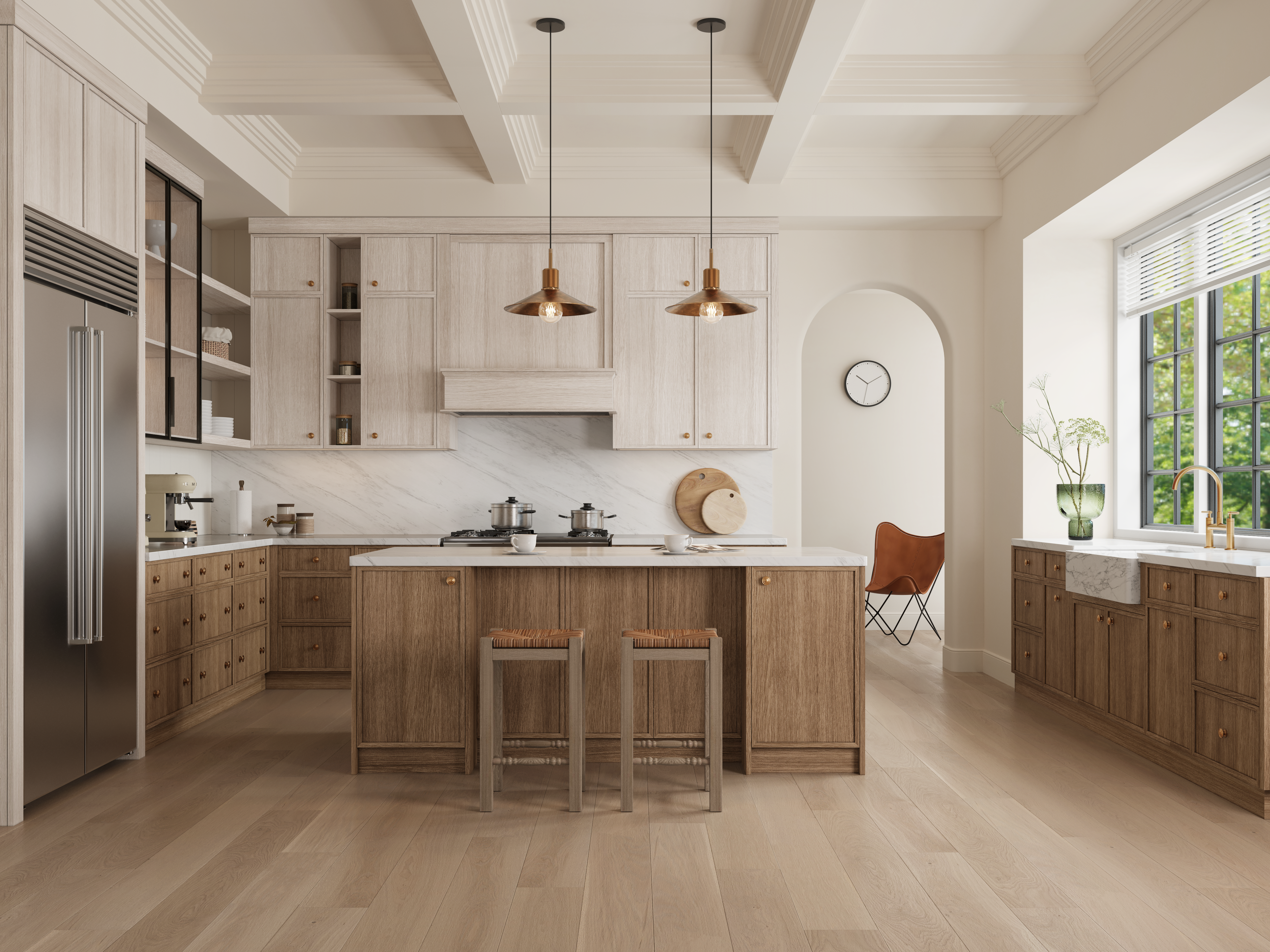 Luxury kitchen rendering